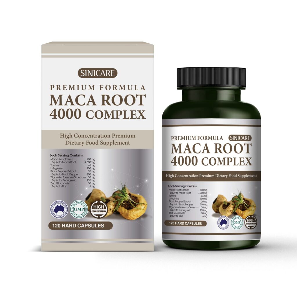 Sinicare Maca Root 4000 Complex 120s